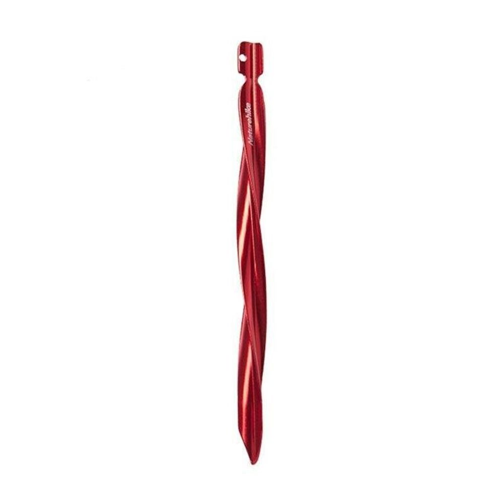 Колышки Naturehike NH17D024-D спиральный алюминиевый 15см  S (8шт) красный, 6927595723333