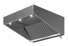 Вытяжка козырьковая ZVN-S2 с подсветкой, нержавеющая сталь, 120x80x50 см, Ontario, KuhniGrill