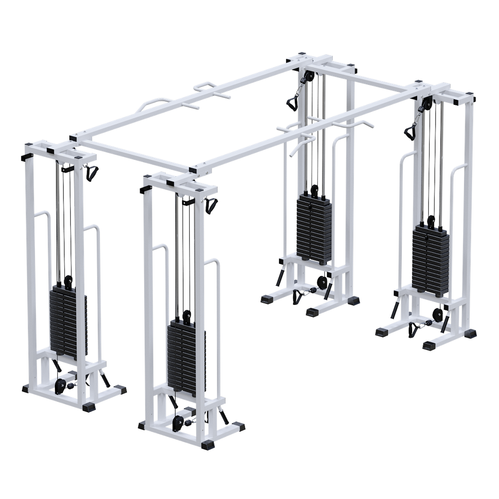 Двойной кроссовер на базе реабилитационного тренажера (стек 4х75 кг)