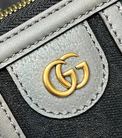 Сумочка женская Gucci Bauletto маленького размера серый
