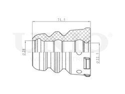 Отбойник переднего амортизатора UNIO DUC-40016