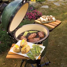 Керамический гриль Big Green Egg М Medium (средний), 40 см, ножки с рукояткой