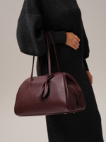 Кожаная сумка DBR 31338 зимняя вишня