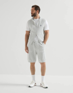 Текстильные белые кроссовки Brunello Cucinelli