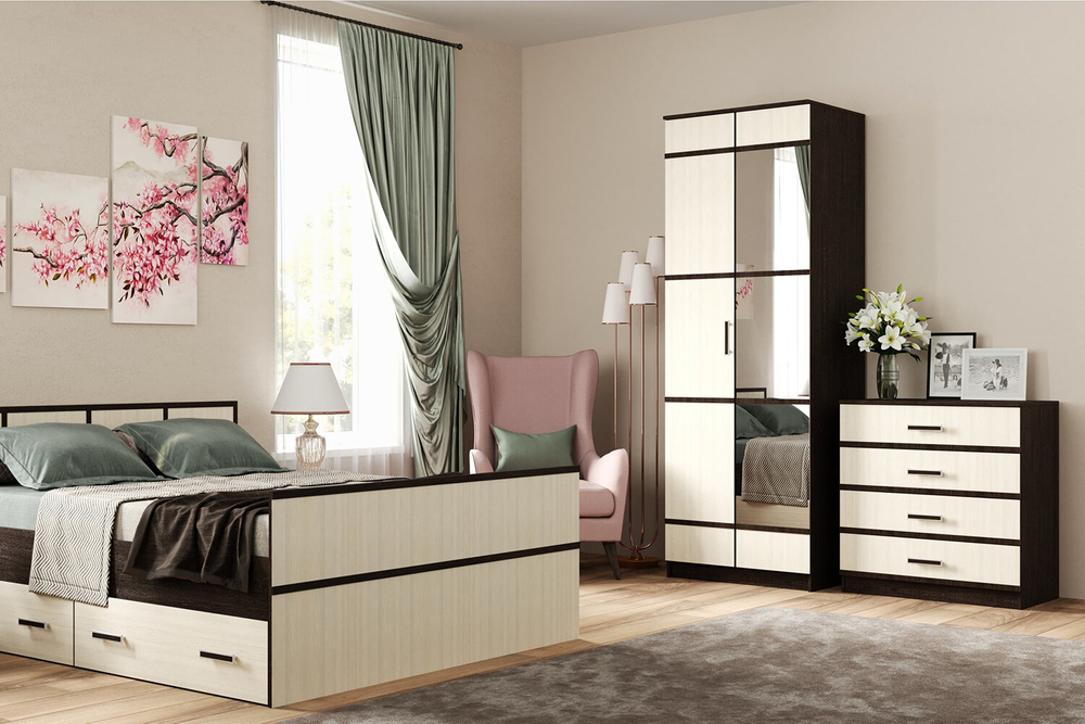 Зеркала к шкафу 2-х дверному Сакура