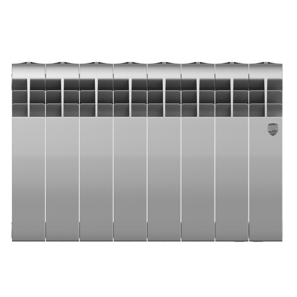 Радиатор биметаллический Royal Thermo BiLiner 350 Silver Satin 8 секций