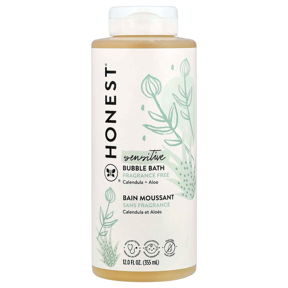 The Honest Company, Sensitive, пена для ванн, без отдушек, 355 мл (12 жидк. Унций)