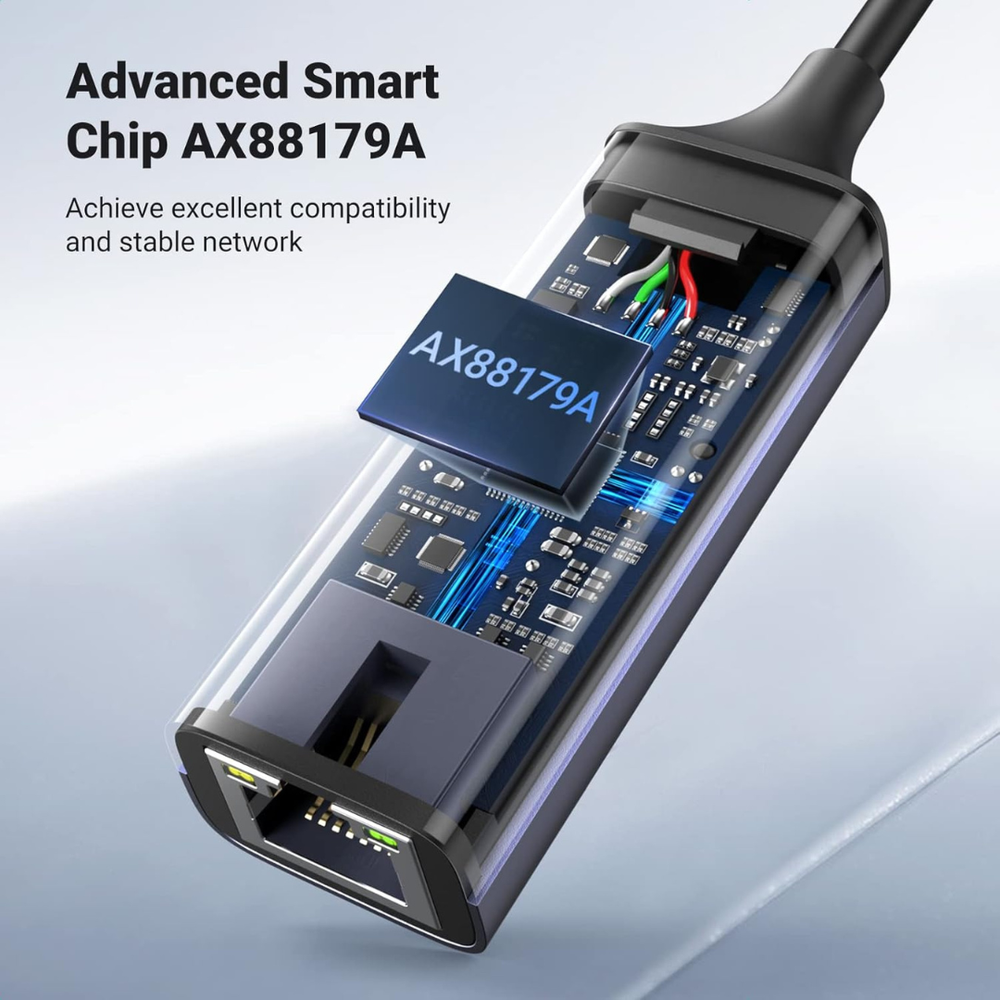 Конвертер USB 3.0 на RJ-45 Ethernet Adapter, Ugreen 50922