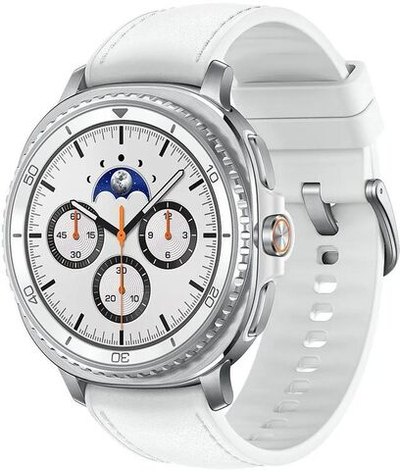 Смарт-часы Samsung Galaxy Watch 8 Classic LTE Watch 8 Classic,  46мм,  1.34",  с SIM,  белый/серебристый