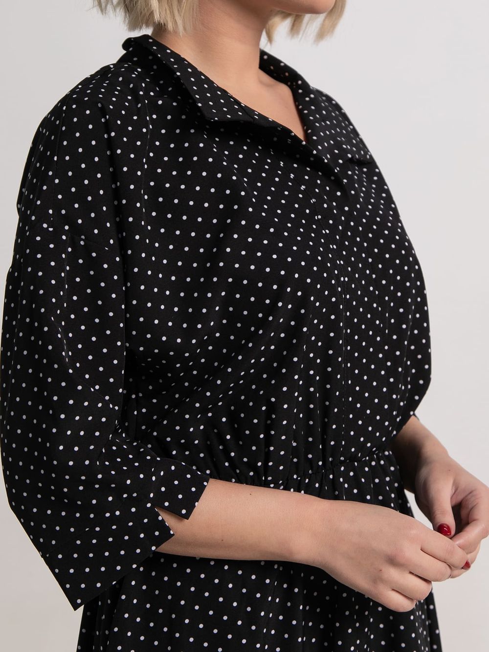 Платье Доминанта НЬЮ (черное/горох) П15242-16М LT Collection