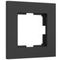 Рамка Werkel Slab на 1 пост черный матовый W0012908 4690389193293