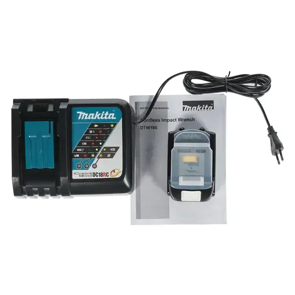 Makita DTW180RFE аккумуляторный гайковерт (2 x 3 Ач, ЗУ)