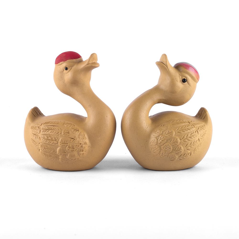 250050 Фигурка "Влюбленная пара уточек", выс.90, глина