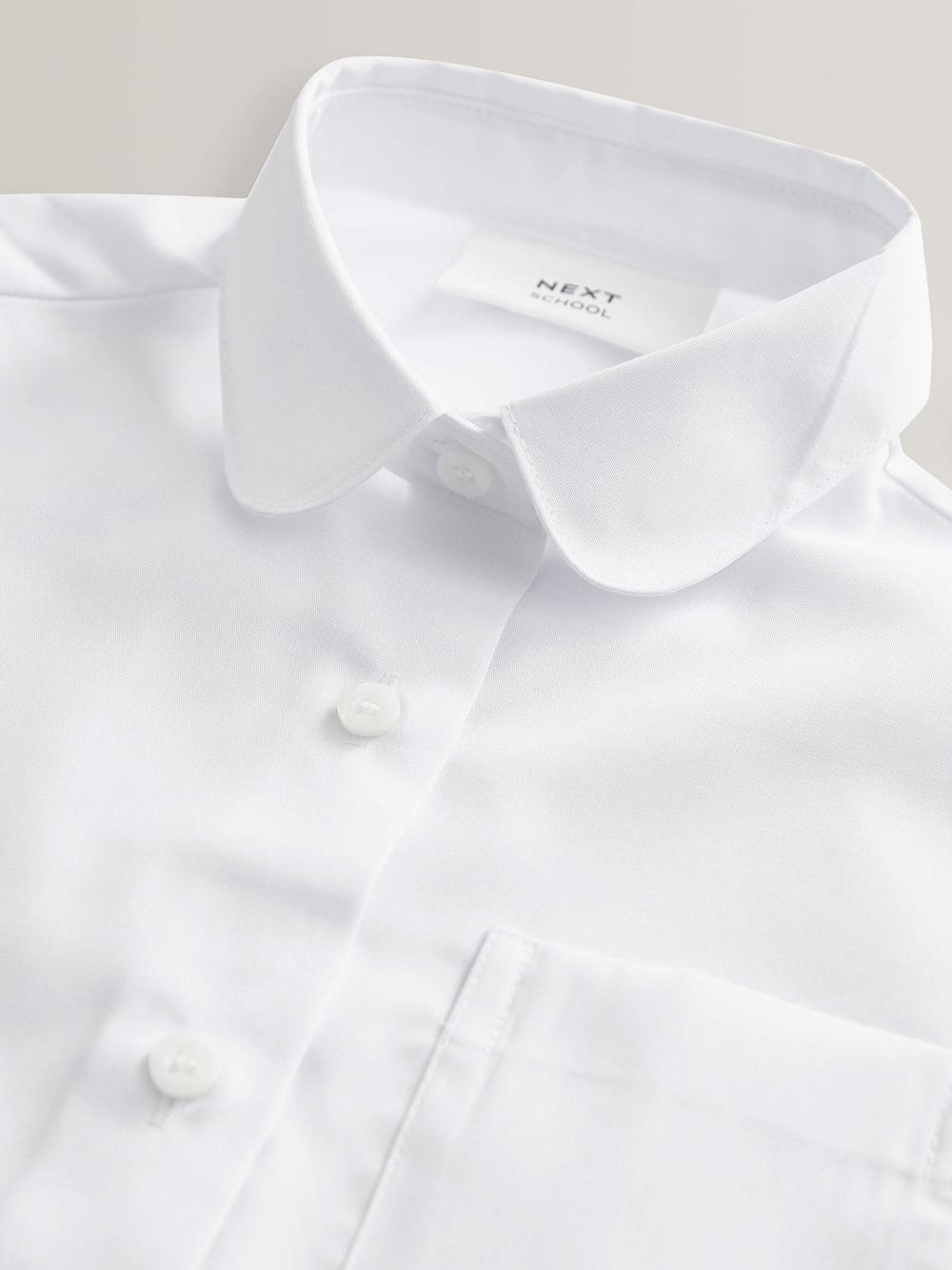 Рубашка школьная с коротким рукавом для девочки Next 619-431, 2 шт., Белый