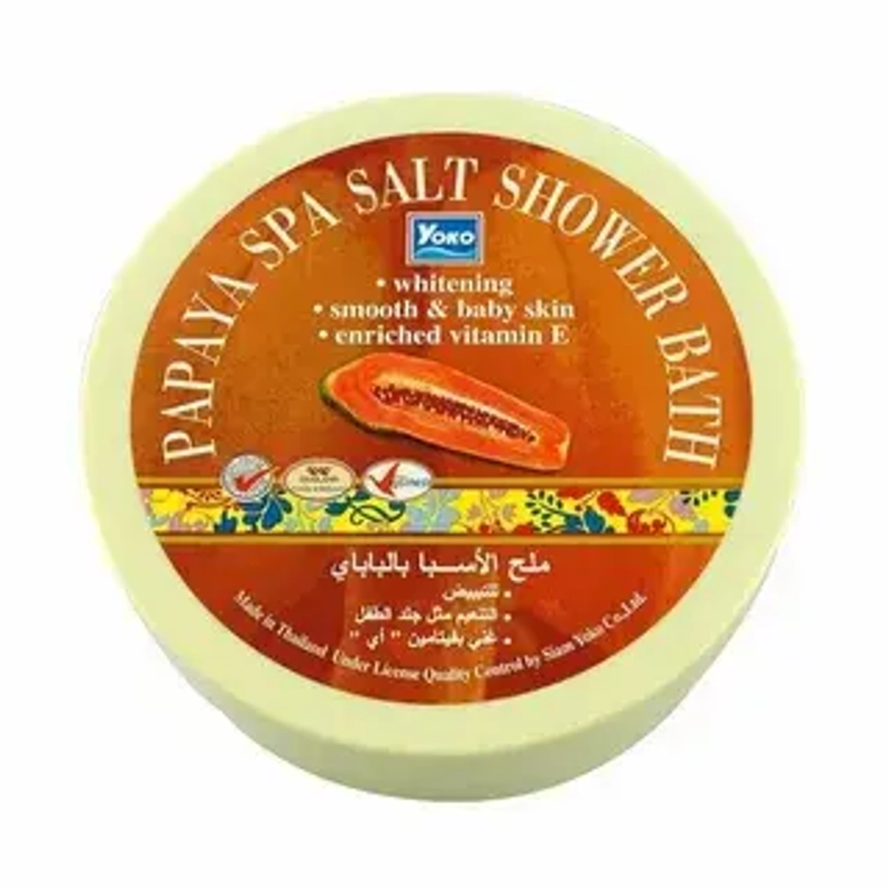 Скраб солевой для тела с экстрактом папайи YOKO Papaya Spa Salt Shower Bath 250 гр