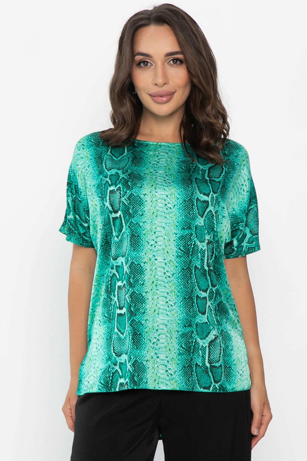 Блуза Морган (зеленая) Б14032-16М LT Collection