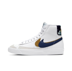 Кроссовки Nike Blazer Mid '77 SE GS 'Double Swoosh - White Gold Blue Void' DD1847-102