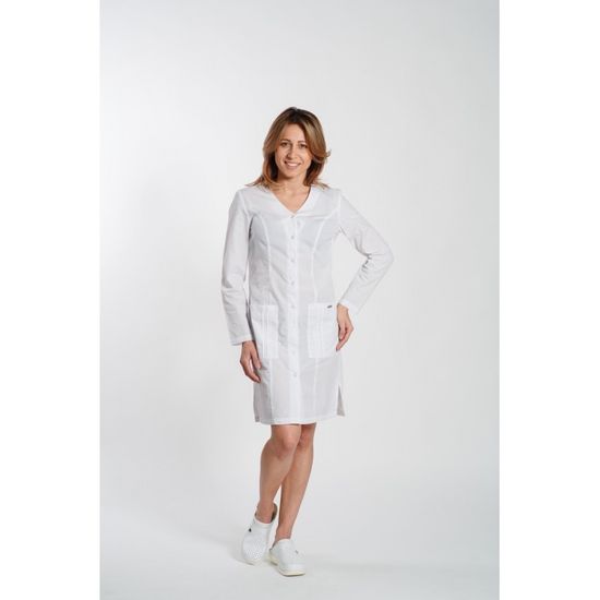 Халат женский H020A (тиси/белый 0)