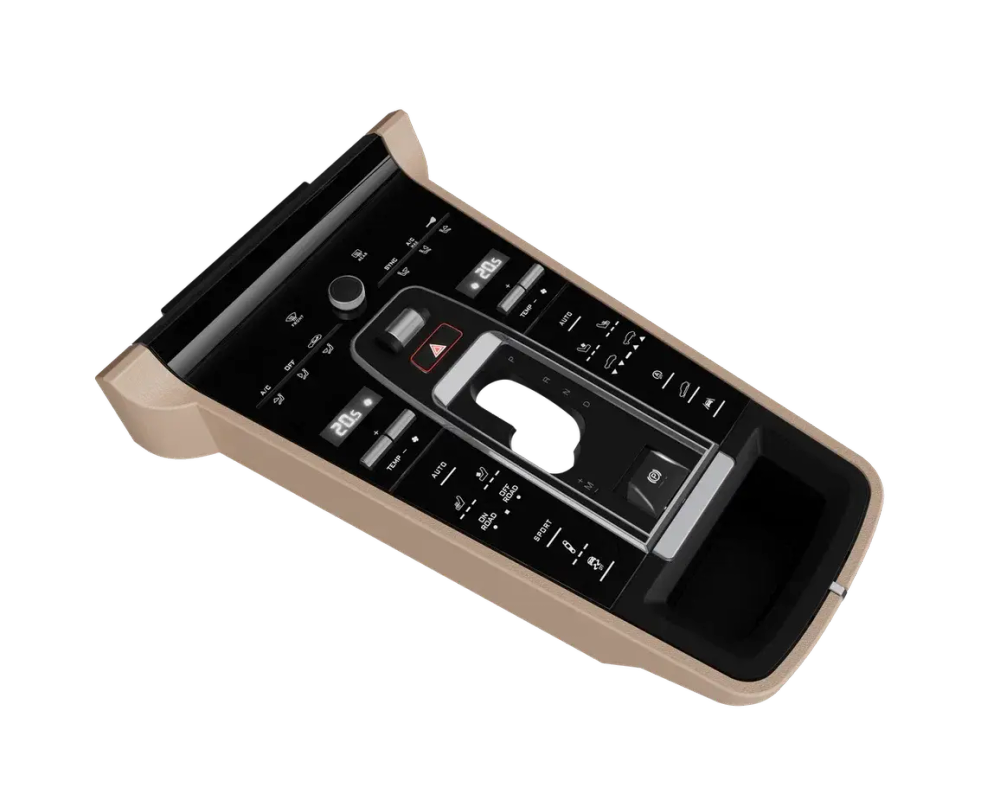 Сенсорная центральная консоль Porsche Cayenne 2010-2017 (бежевая) - Carmedia ZF-5023-BG