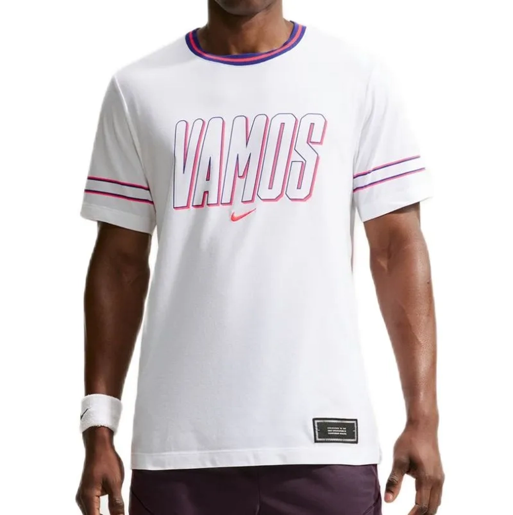 Мужская теннисная футболка Nike Court Dri-Fit Carlos - white