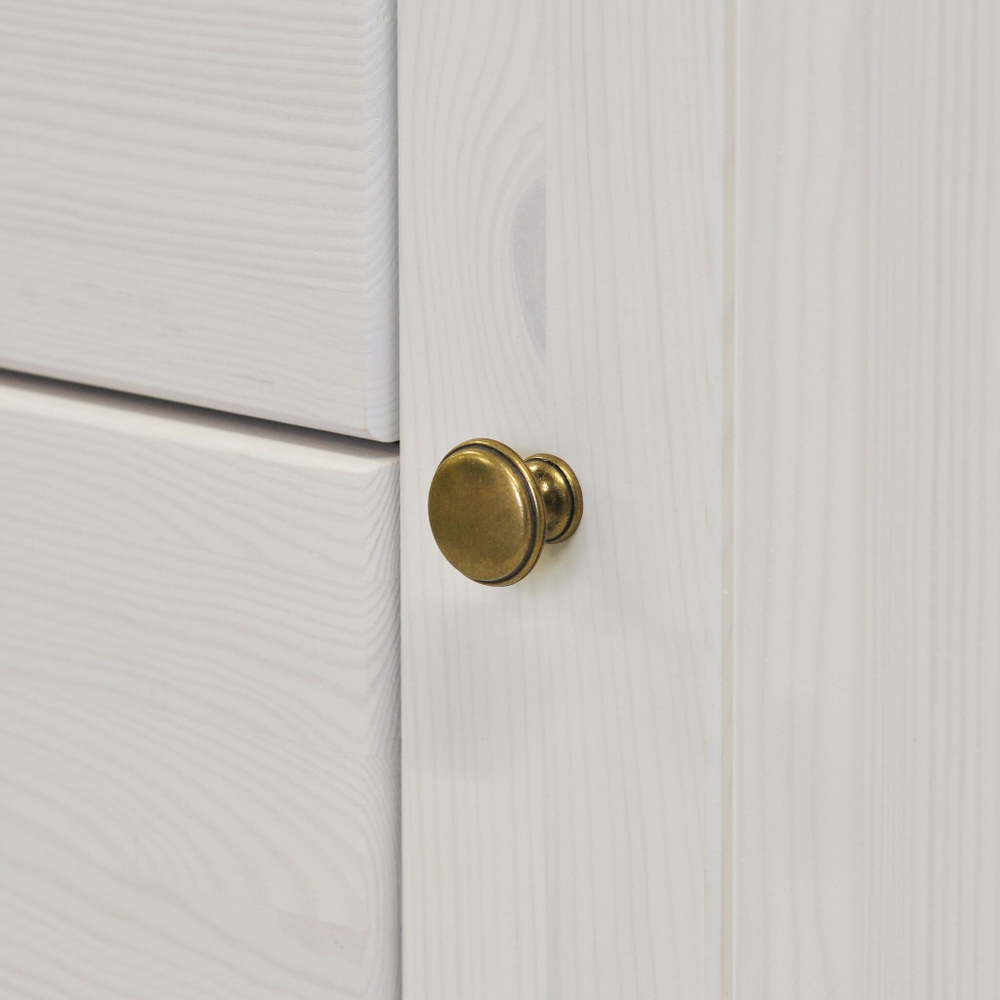 Dipriz Тумба в прихожую Боцен из сосны, 4 ящ. 2 дв., белая