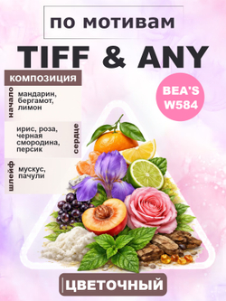 Парфюмерная вода BEA'S WOMEN W584 Tiff&any for women (Тифани), 20мл