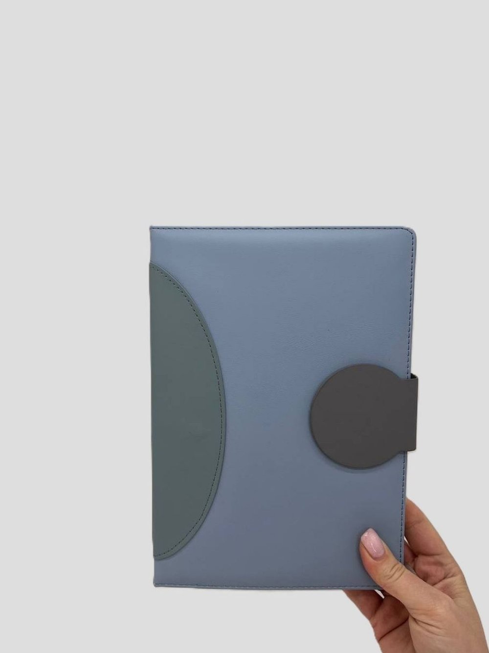 Блокнот В5 175*250мм линейка с магнитом 96 л голубой (7699-4)