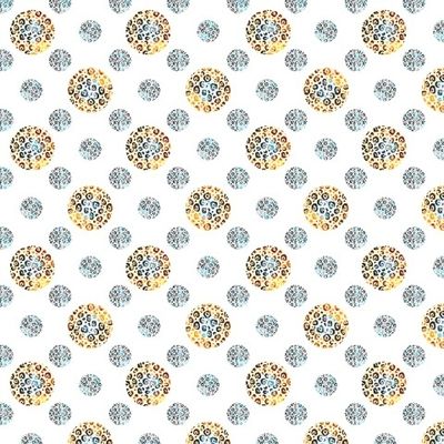 Леопардовый горошек на белом фоне