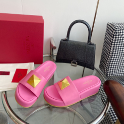Valentino Roman Stud Slide Sandal