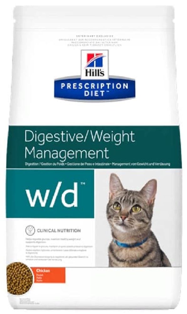 Сухой диетический корм Hill's PD w/d Digestive/Weight Management для кошек 1,5кг