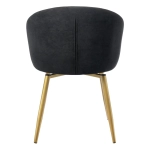 Стул Bradex Home Paola графит, матовое золото, на поворотном механизме