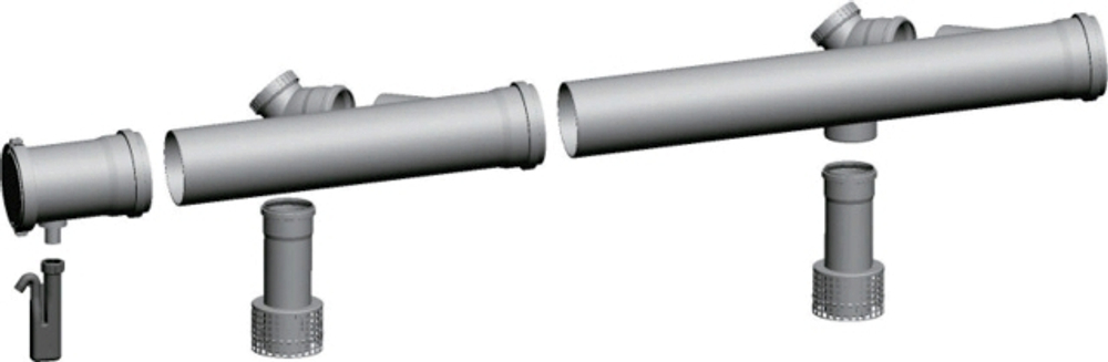 Wolf Дымоход Базовый комплект дымовых труб DN110/160 для каскада для подачи воздуха для горения из для CGB-75/10