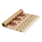 Ковер из шерсти по мотивам башкирских орнаментов из коллекции cultural heritage, 120х180 см