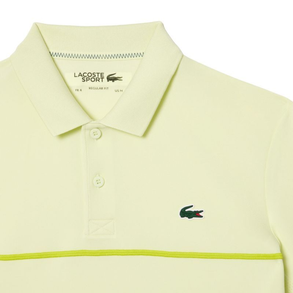 Мужское теннисное поло Lacoste Sport Tennis Piped Technical Piqué - желтый