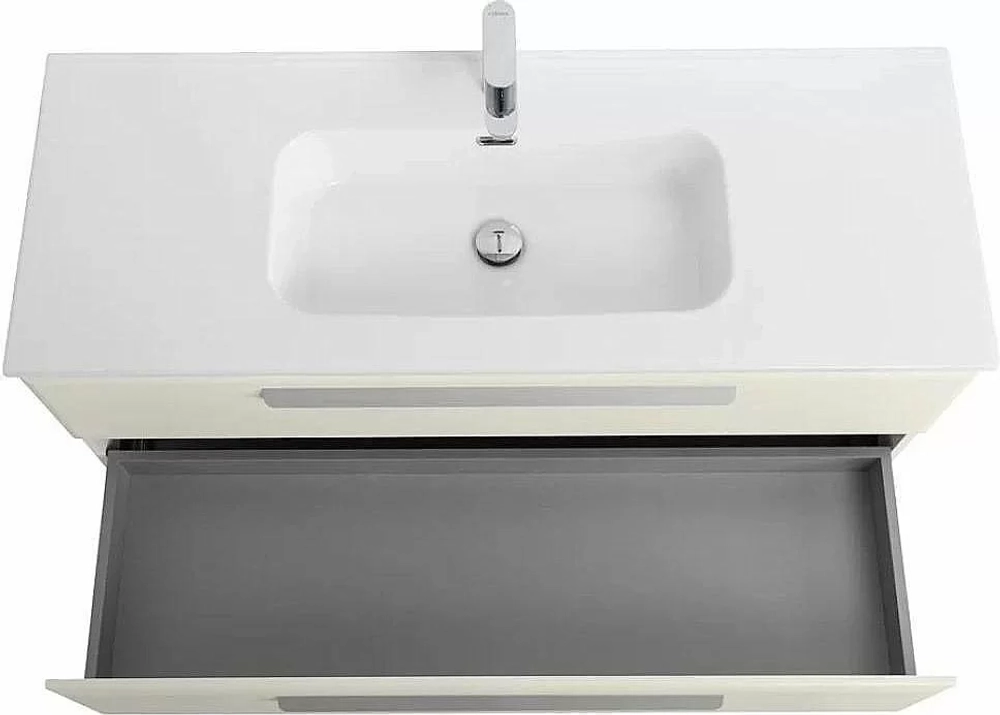 Тумба с раковиной Cezares ECO-CER-N 120 ECO-CER-N-1200-2C-SO-AS-P альпака брашированная