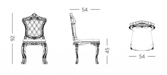 Стул пластиковый Princess Of Love Standard голубое Италия