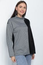 Блуза Элли (черно-белая) Б11305 LT Collection