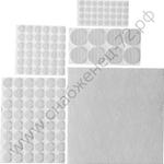 STAYER белый, самоклеящихся, 125 шт., набор мебельных накладок (40917-H125)