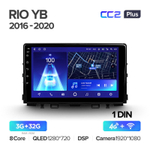 Teyes CC2 Plus 9" для KIA Rio YB 2016-2020