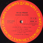 Deniece Williams ‎– I'm So Proud (Япония 1983г.) Promo Т