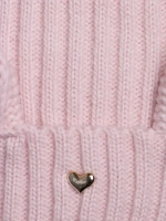 Шапка зимняя с помпоном и ушками для девочки