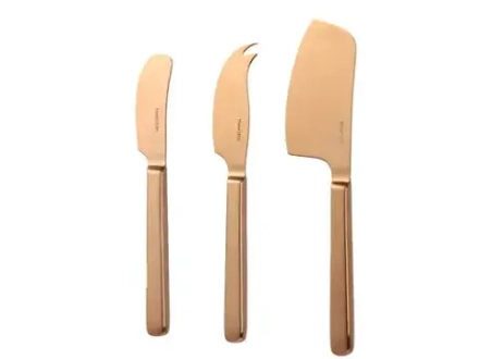 Mauviel Набор из 3 медных ножей для сыра