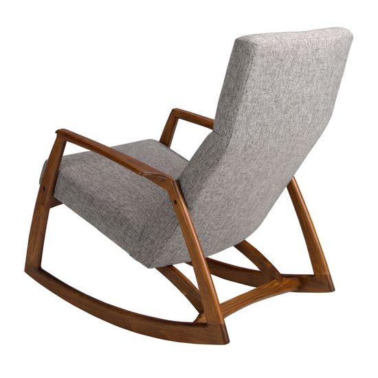Кресло-качалка 5106/WD972 из серой ткани Испания