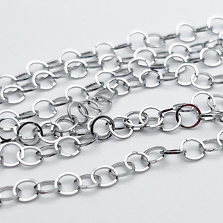Цепочка, сталь, размер звена 5 мм, цена за 50 см