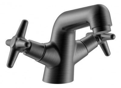 220113-G Смеситель 2-руч. для раковины (ГРАФИТ) ViEiR (10/1шт)