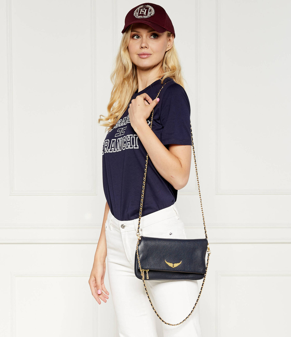 Кожаная сумка через плечо ROCK Zadig&Voltaire - темно-синий(LWBA00001)