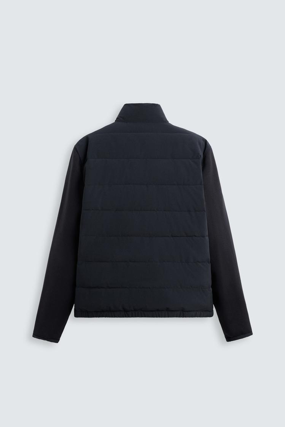 ZARA ОДНОТОННАЯ СТЕГАНАЯ КУРТКА, МОРСКОЙ СИНИЙ