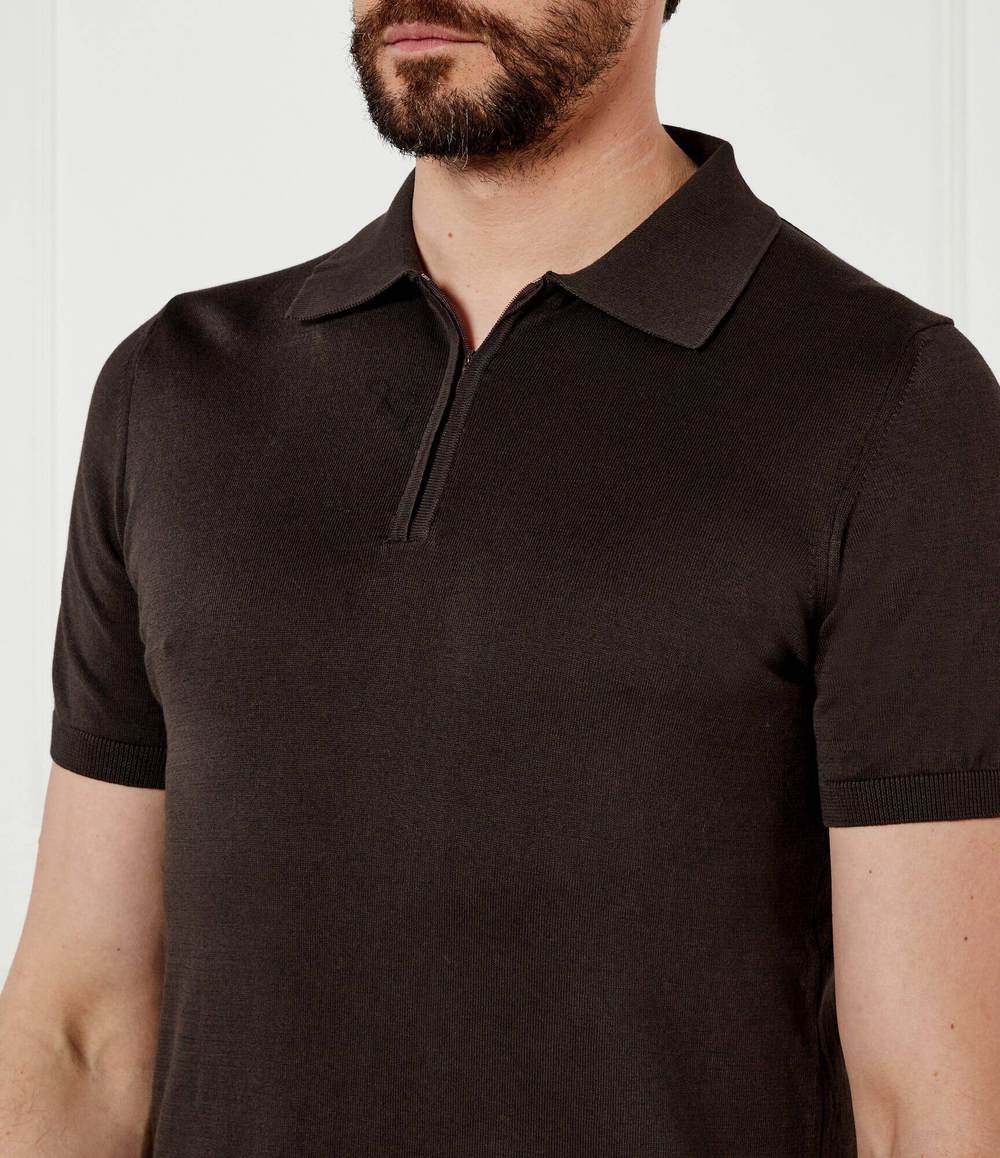 Поло Otto Oscar Jacobson - коричневый(68023918)