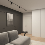 DK6080-BK Трековый светильник IP 20, 15 Вт, GU10, черный, алюминий