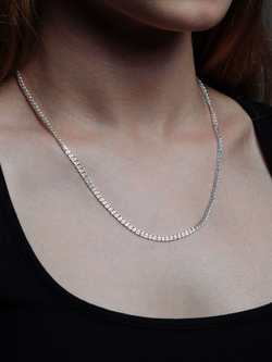 Silver Moon Цепочка Нонна серебряная с серебрением, ширина 2,8 мм